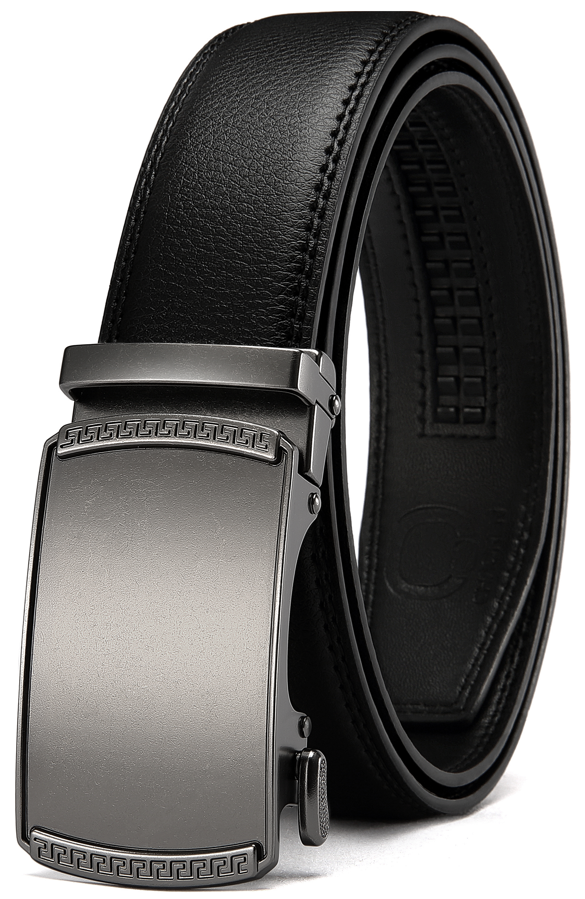 CHAOREN Mens Belt Leather Ratchet Belt - Customizable Fit, Effortless Style (35mm)