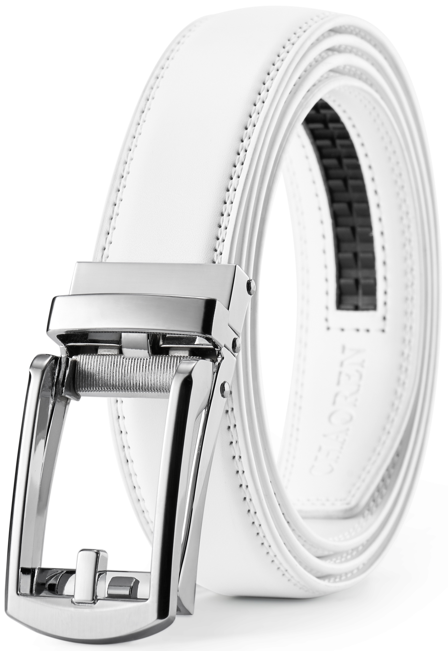 CHAOREN Mens Dress Belt - Ratchet Belt Leather 1 1/4" Comfort Click - Perfect Companion to Mens Dress Shoes