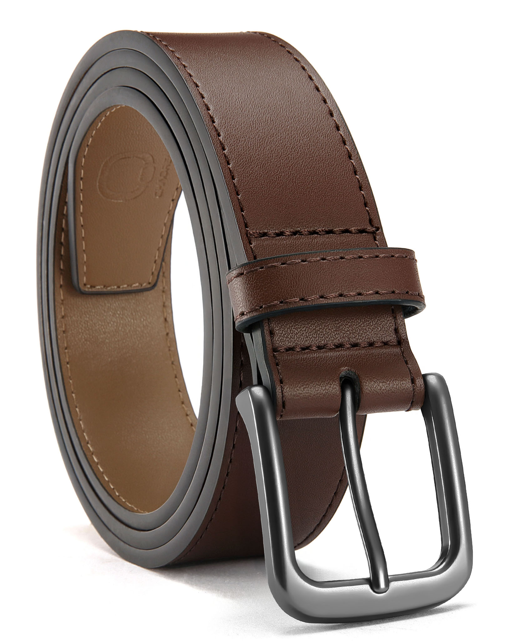 CHAOREN Mens Belts Leather - 35mm Genuine Leather Belt for Jeans - Men Gift for Casual Dress
