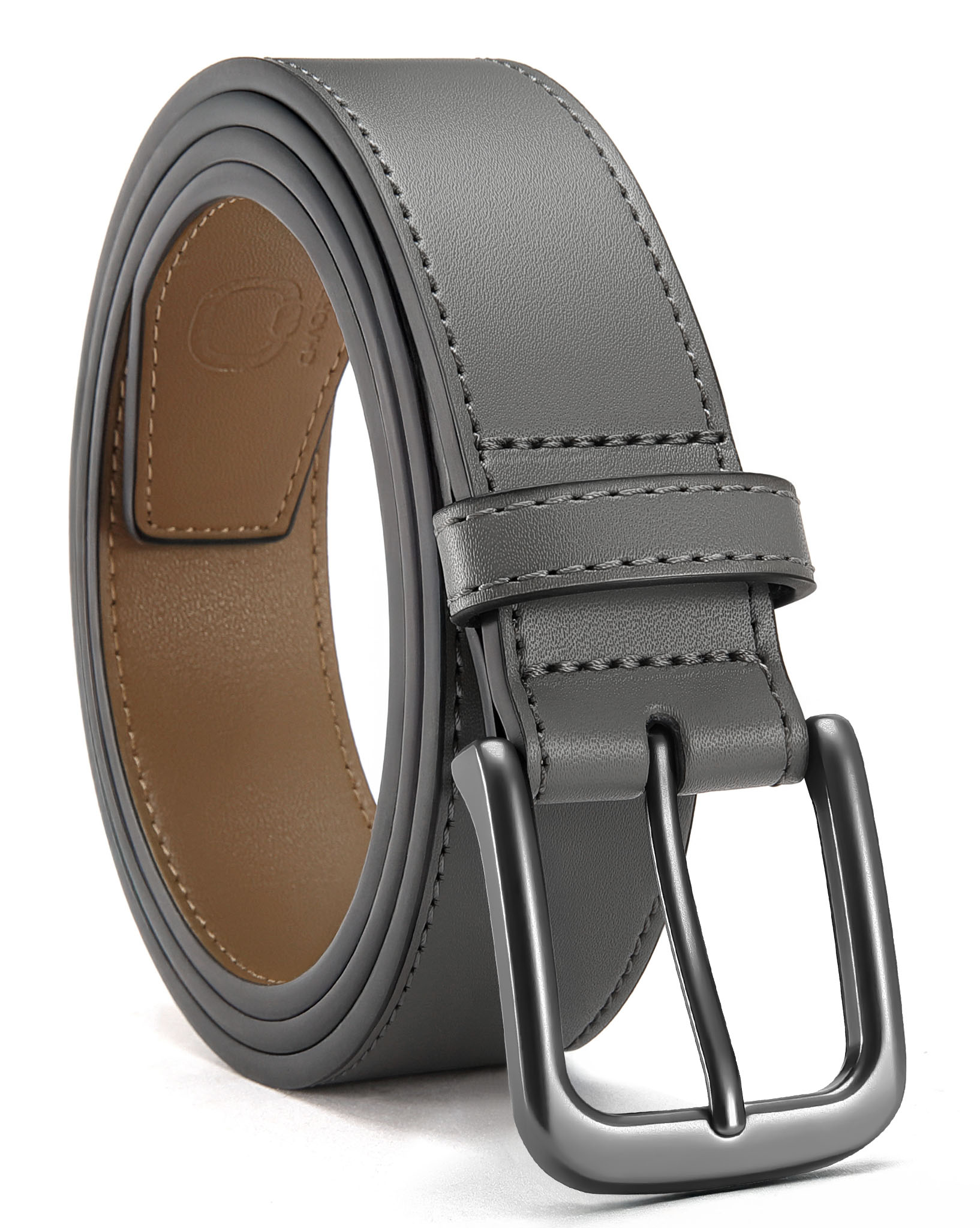 CHAOREN Mens Belts Leather - 35mm Genuine Leather Belt for Jeans - Men Gift for Casual Dress