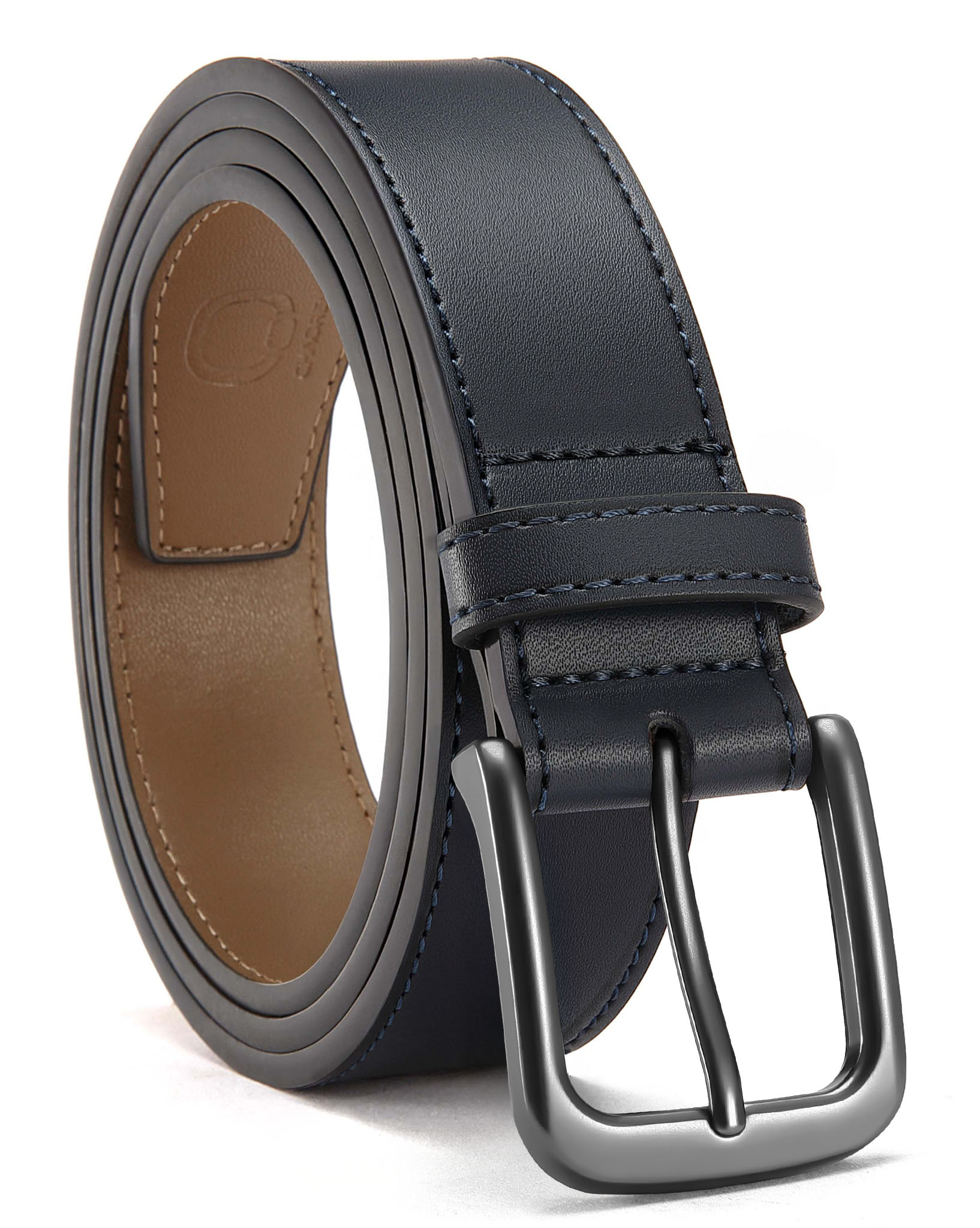 CHAOREN Mens Belts Leather - 35mm Genuine Leather Belt for Jeans - Men Gift for Casual Dress