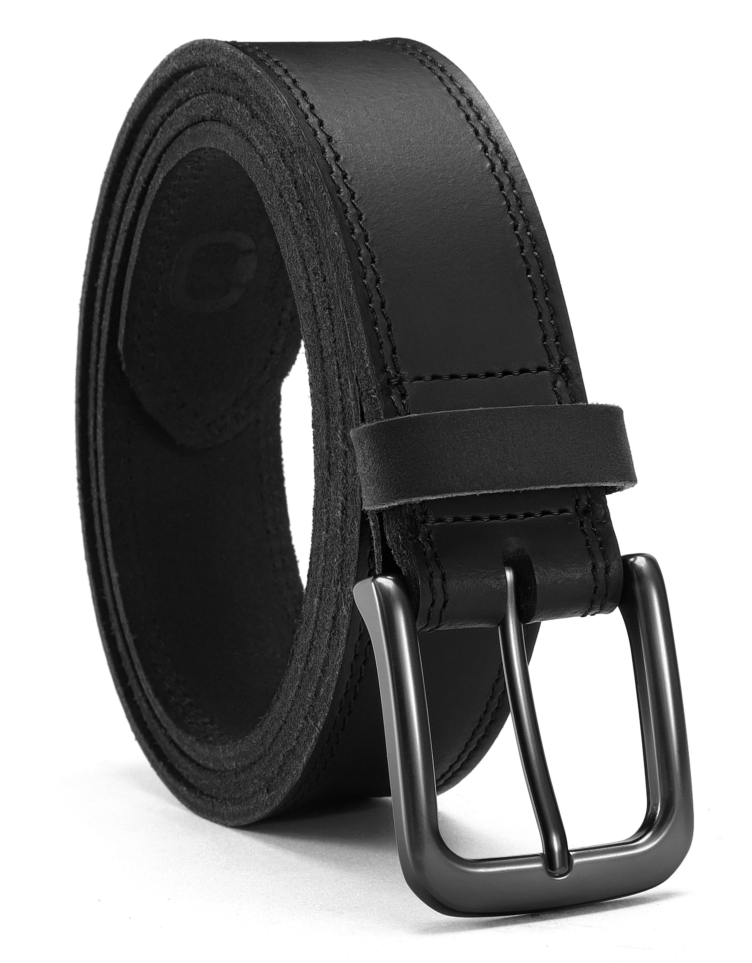 CHAOREN Mens Belts Leather - 35mm Genuine Leather Belt for Jeans - Men Gift for Casual Dress