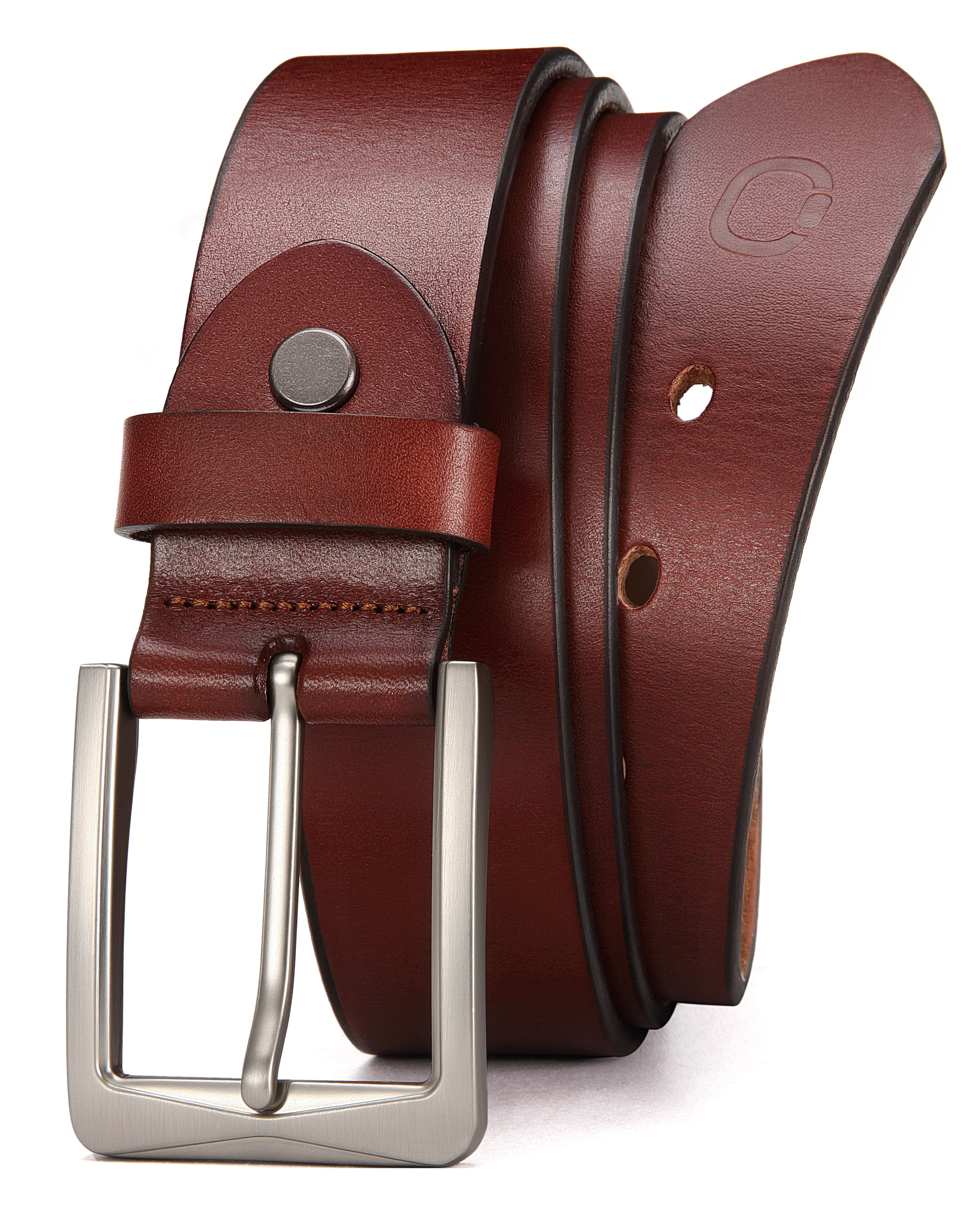 CHAOREN 1.5" Mens Belts Leather - Italian Full Grain Leather Belts - Ideal for Casul Jeans & Work Wear