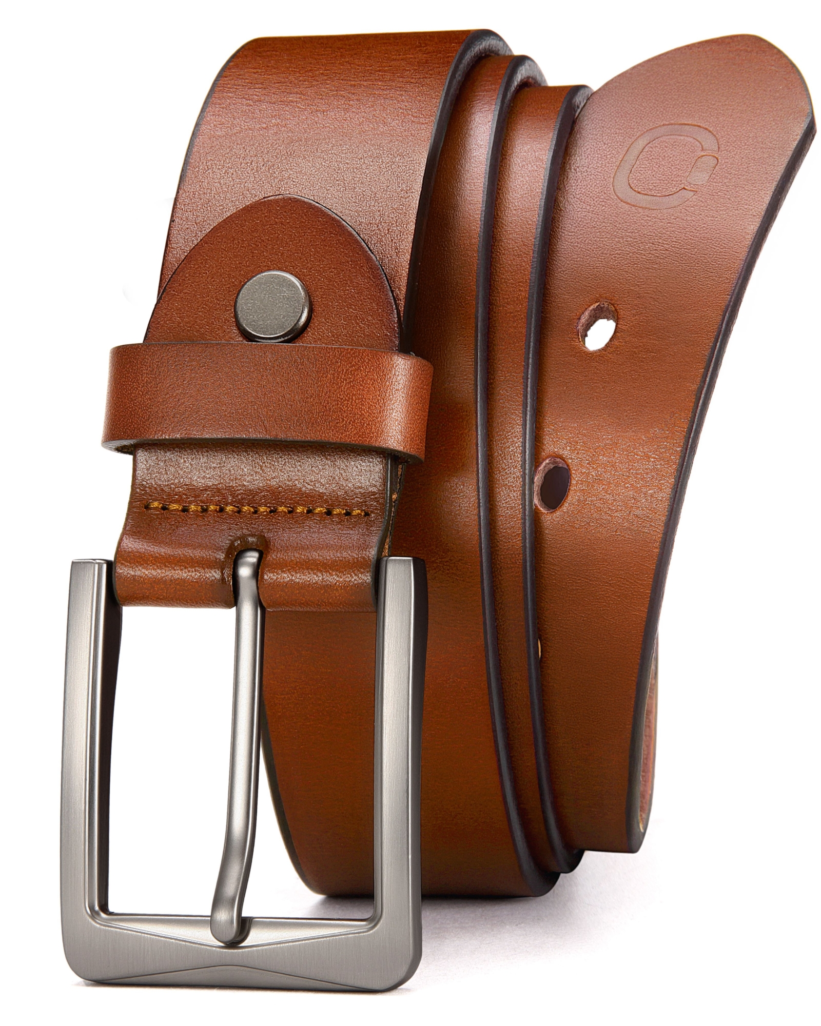 CHAOREN 1.5" Mens Belts Leather - Italian Full Grain Leather Belts - Ideal for Casul Jeans & Work Wear