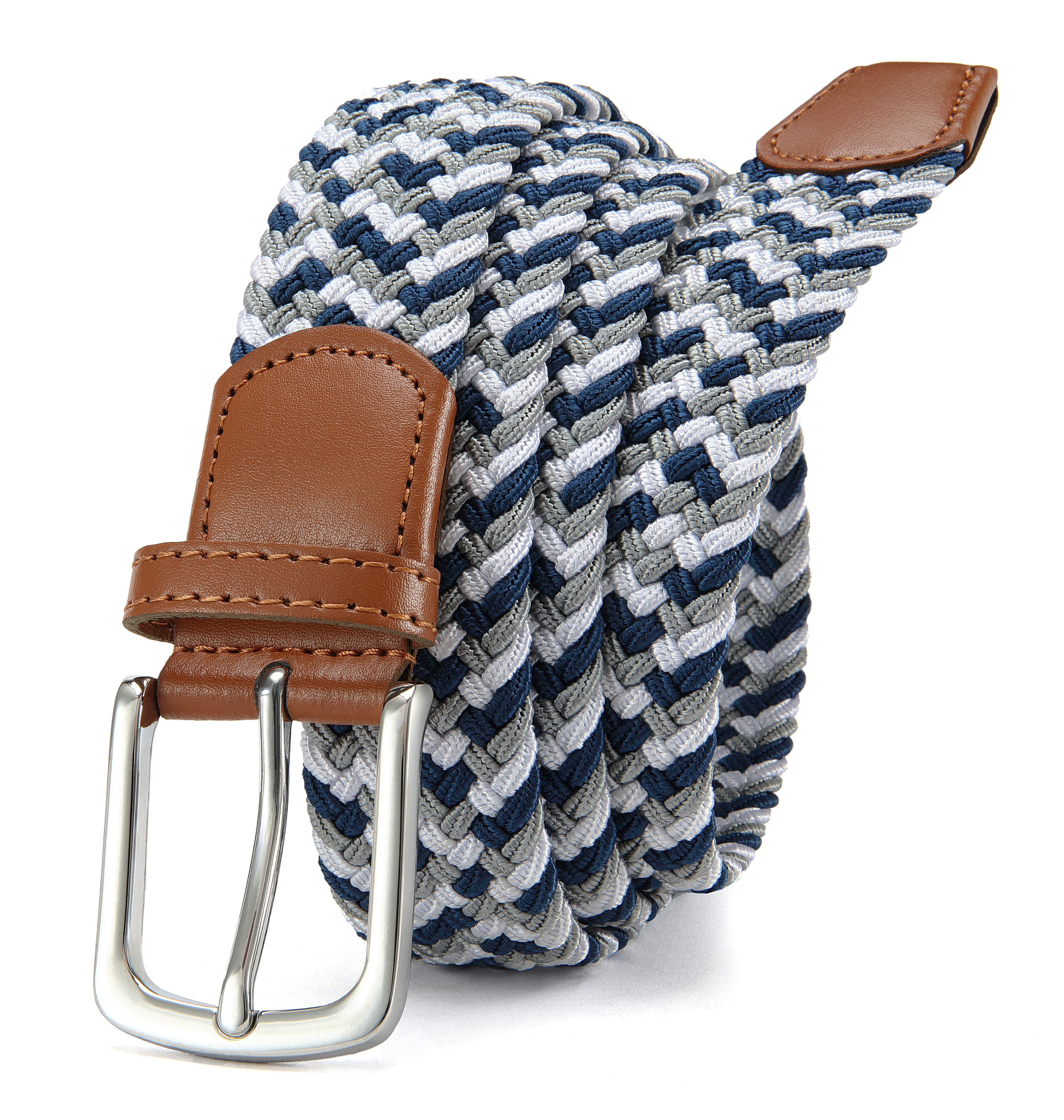 CHAOREN Mens Belt - Braided Stretch Golf Belt for Men 1 3/8"- Mens Gift for Golf Pants Casual Shorts Jeans