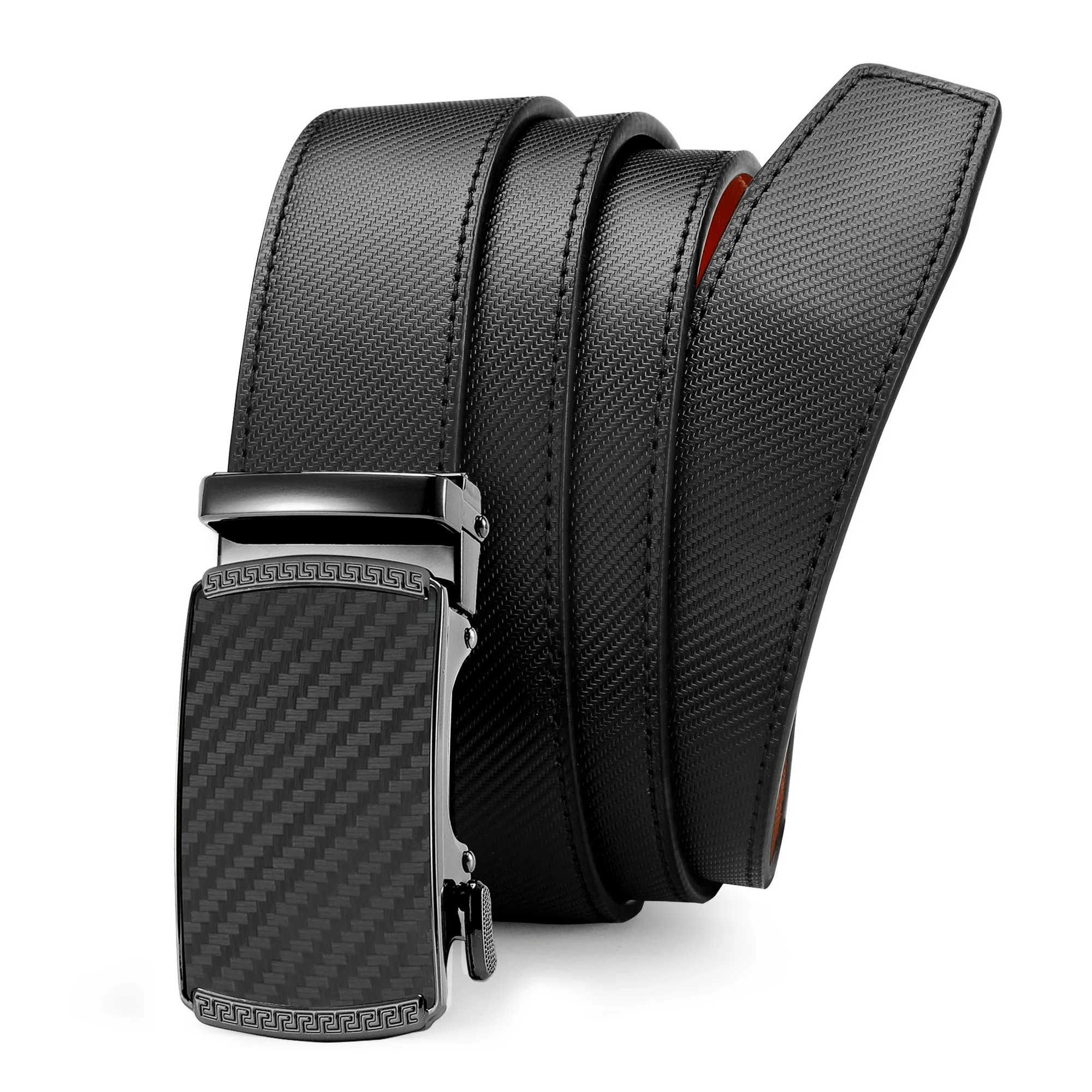 CHAOREN Mens Belt Leather Ratchet Belt - Customizable Fit, Effortless Style (35mm)