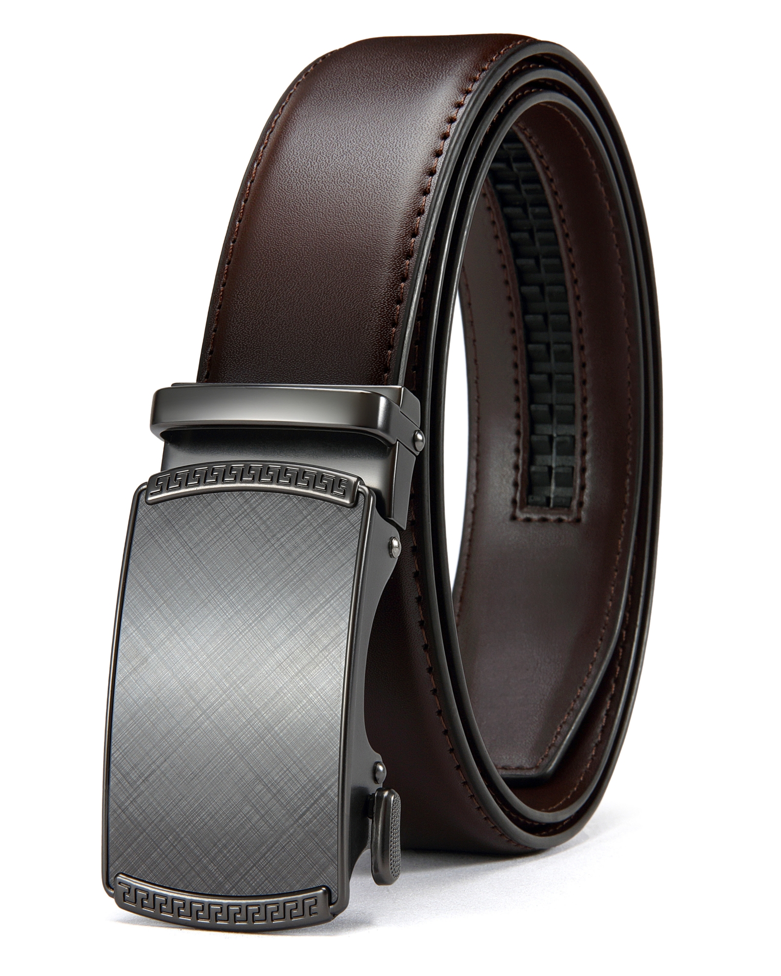 CHAOREN Mens Belt Leather Ratchet Belt - Customizable Fit, Effortless Style (35mm)