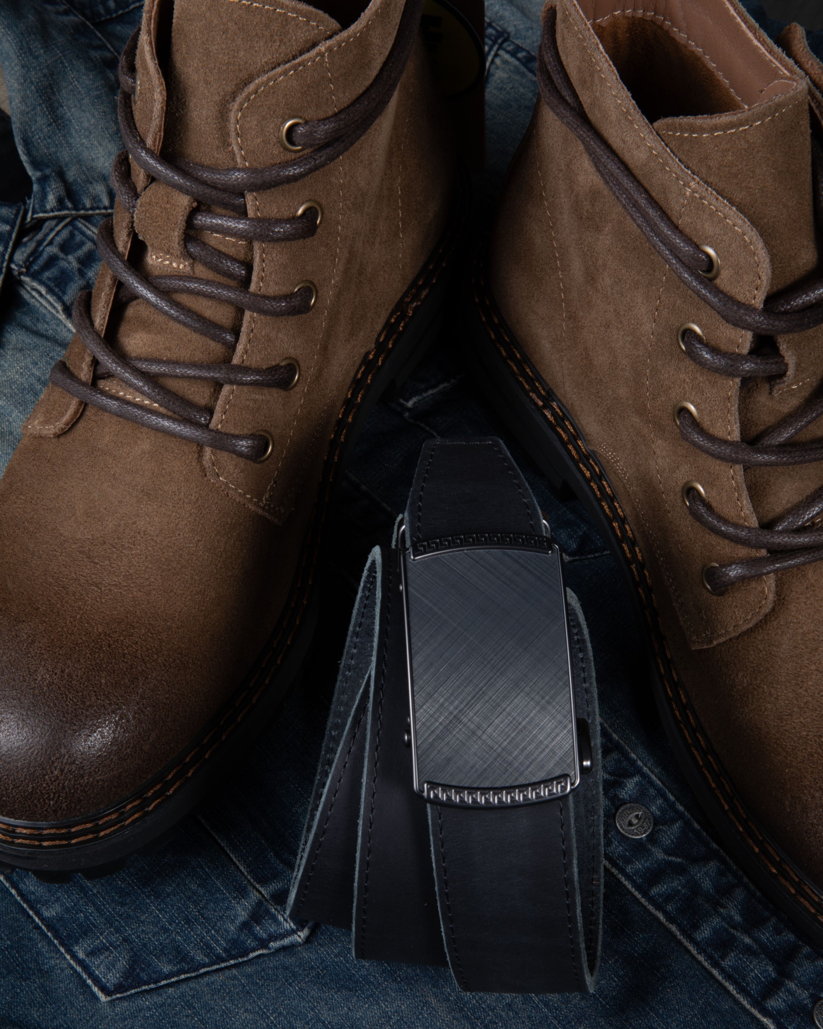 CHAOREN Mens Belt Leather Ratchet Belt - Customizable Fit, Effortless Style (35mm)