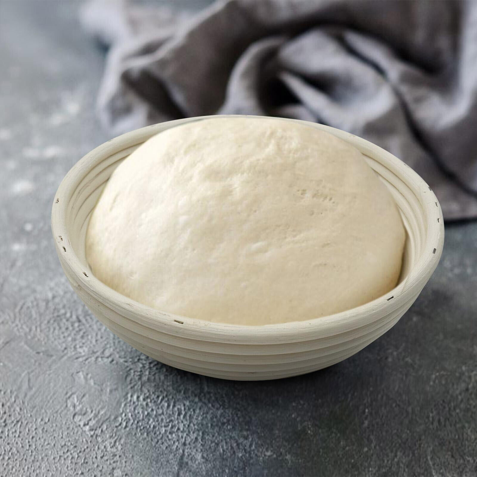 Bread Proofing Baskets Set of 2 8.5 inch Round Dough Proofing Bowls W/Liners