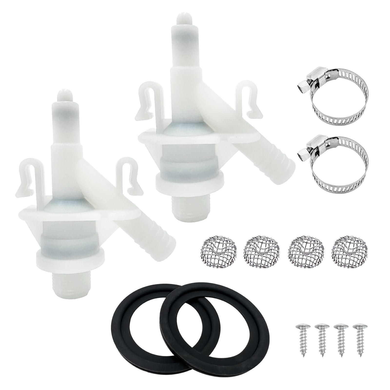 2PCS 385311641 Water Valve Kit for Sealand and Dometic Toilets Series 300, 310, 320-YAOAWE