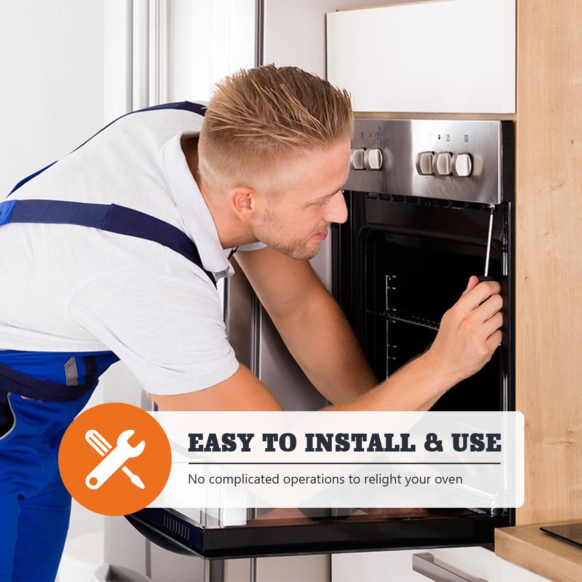 74009336 Oven Range Electrode Burner Spark Igniter for Whirlpool & KitchenAid & Kenmore-YAOAWE