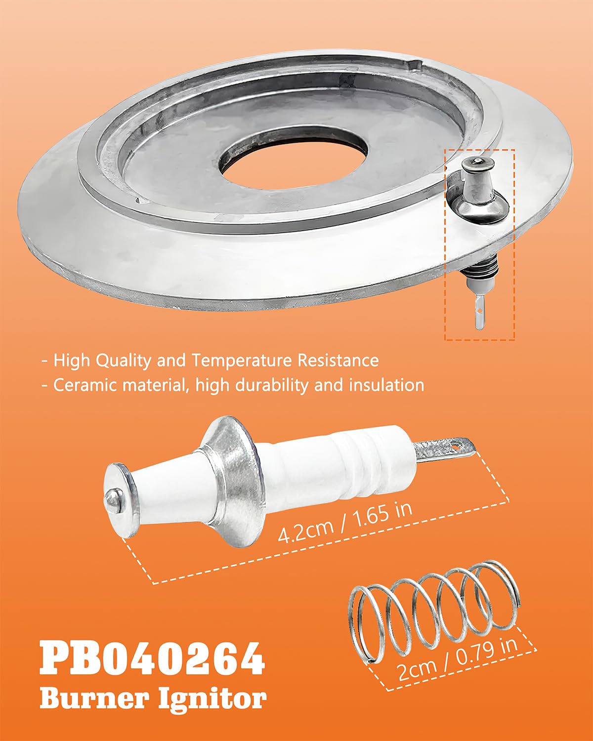  Replace for Viking Gas Range Burner Ignitor, PB040264 Spark-YAOAWE