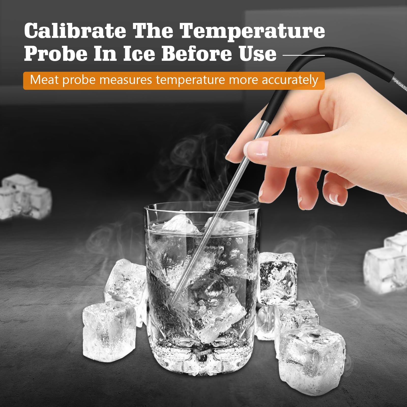 Meat Probes For Pit Boss Pellet Grills with Clips Holders-YAOAWE