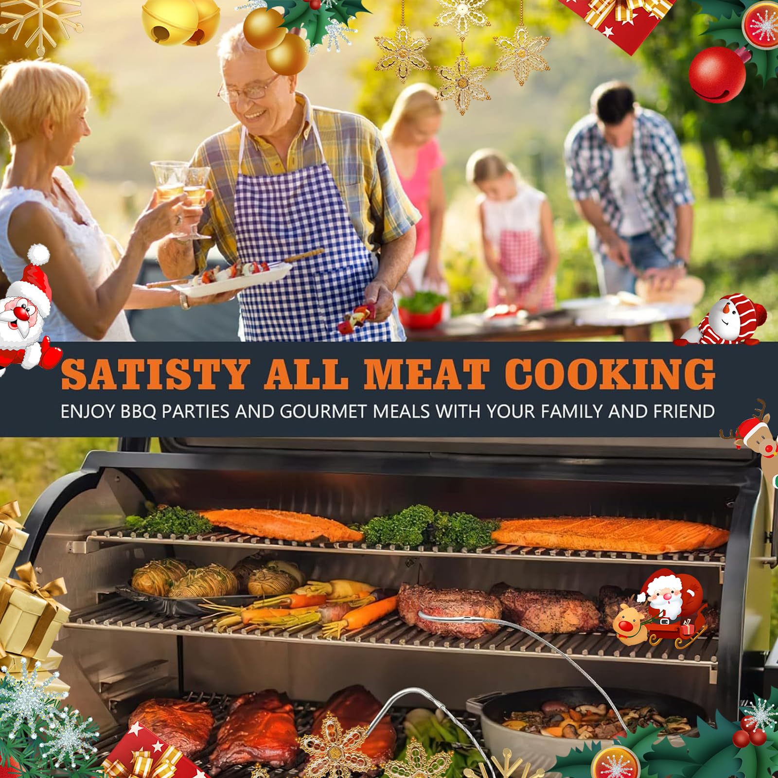 Part BAC431, Replacement Traeger Grill Meat Probes, 3.5mm Plug -YAOAWE