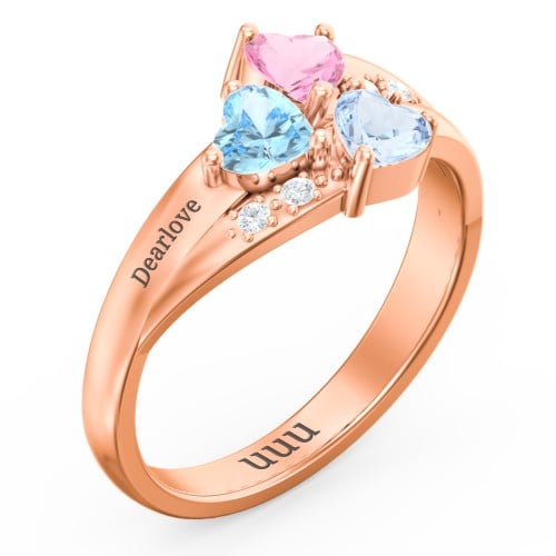 Heart Cluster Ring