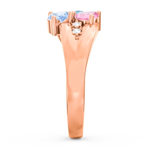 Heart Cluster Ring