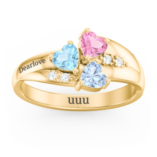 Heart Cluster Ring