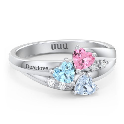 Heart Cluster Ring
