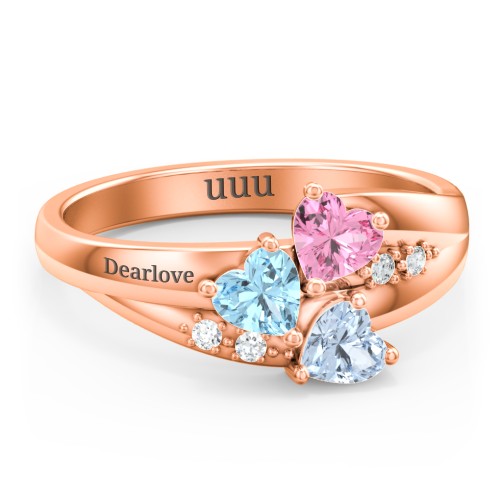 Heart Cluster Ring