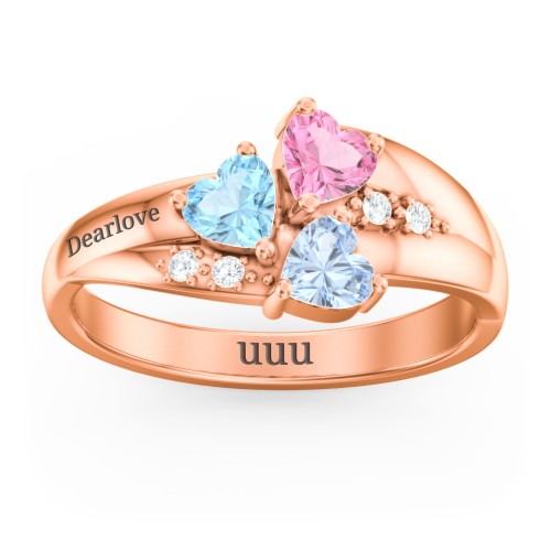 Heart Cluster Ring