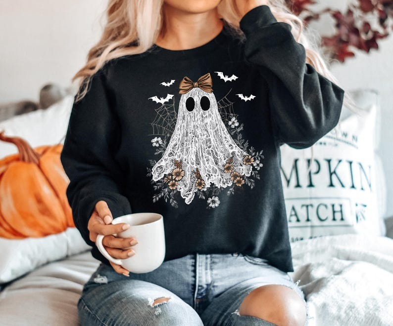 Butterfly Floral Ghost Sweatshirt