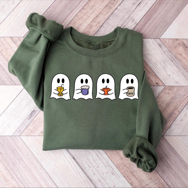 Cute Spooky Coffee Sweatshirt