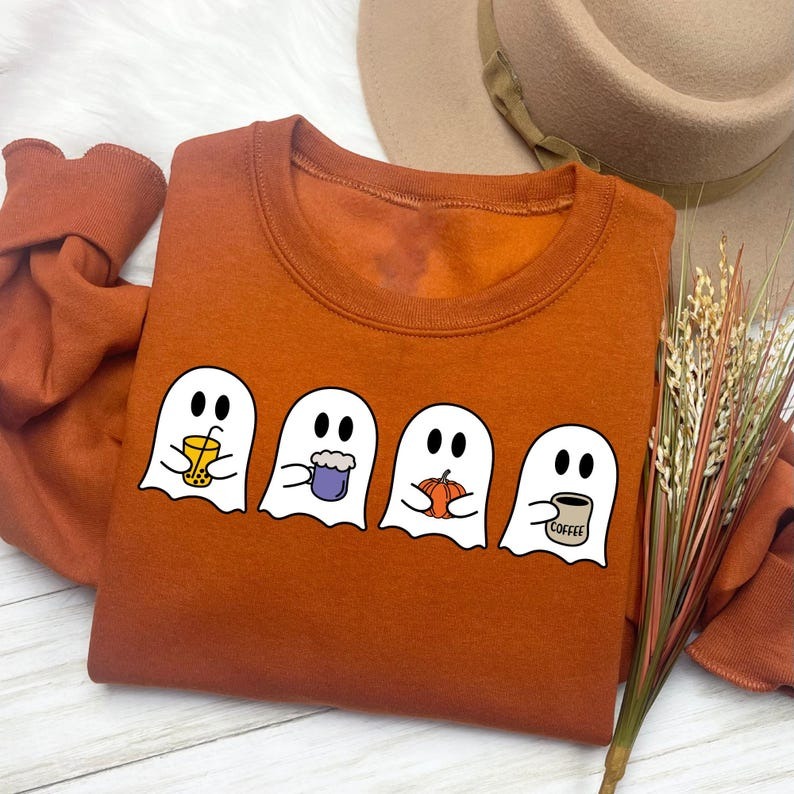 Cute Spooky Coffee Sweatshirt
