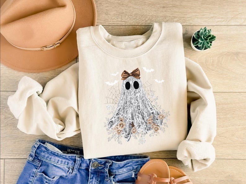 Butterfly Floral Ghost Sweatshirt