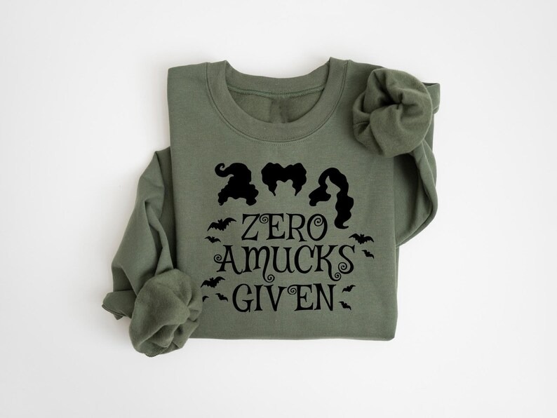 Zero Amucks Given Witch Sweatshirt