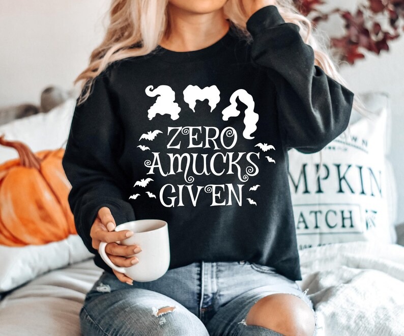 Zero Amucks Given Witch Sweatshirt