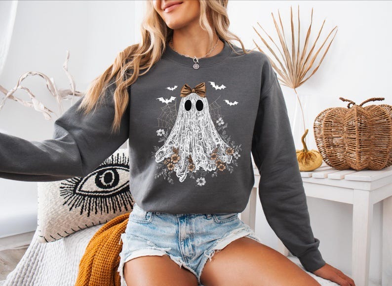 Butterfly Floral Ghost Sweatshirt