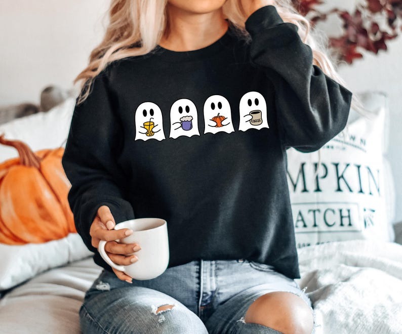 Cute Spooky Coffee Sweatshirt