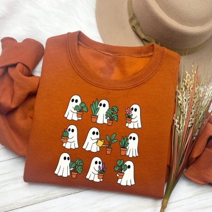 Night Ghost Plant Halloween Sweatshirt
