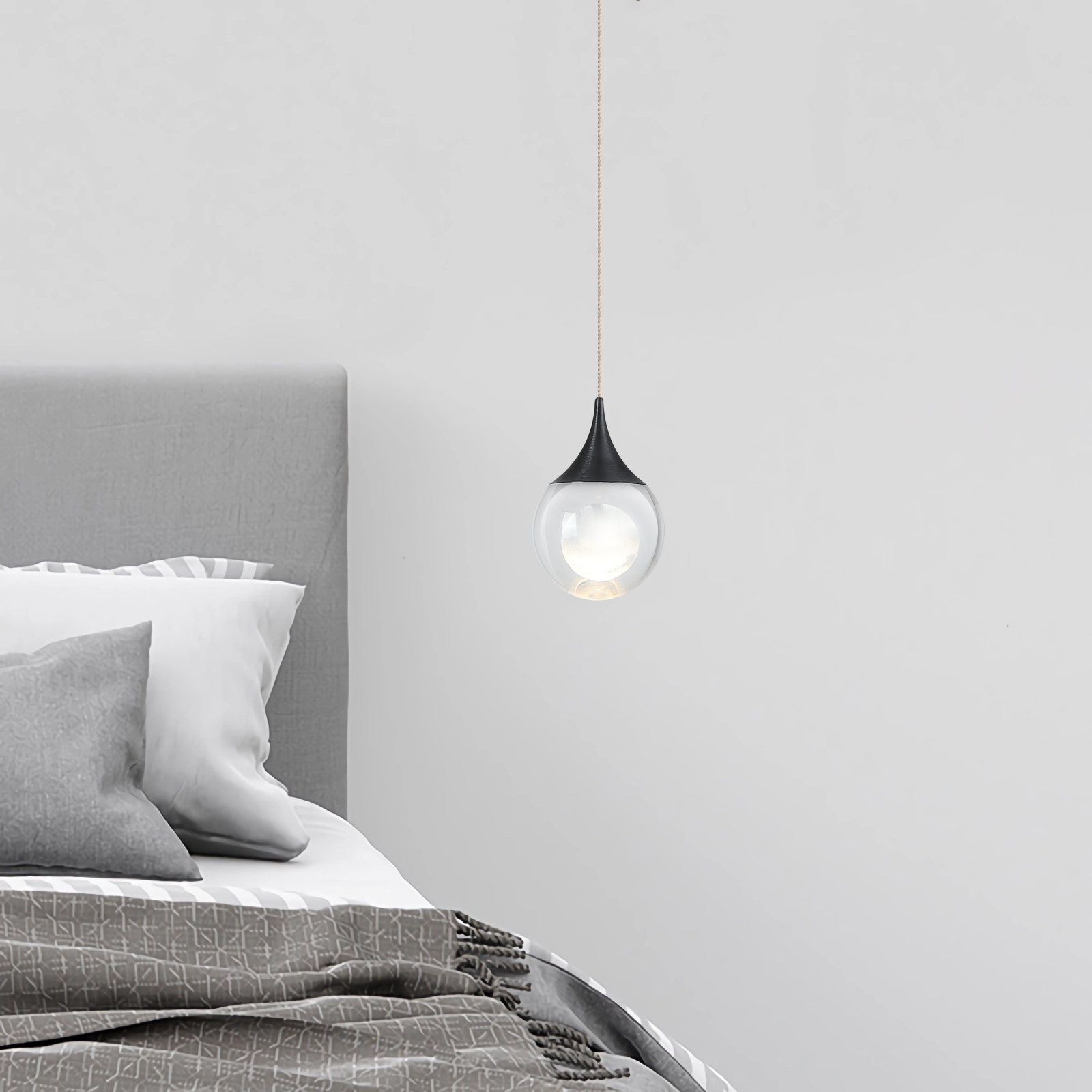 JoollySun Crystal LED Dimmable Pendant Light