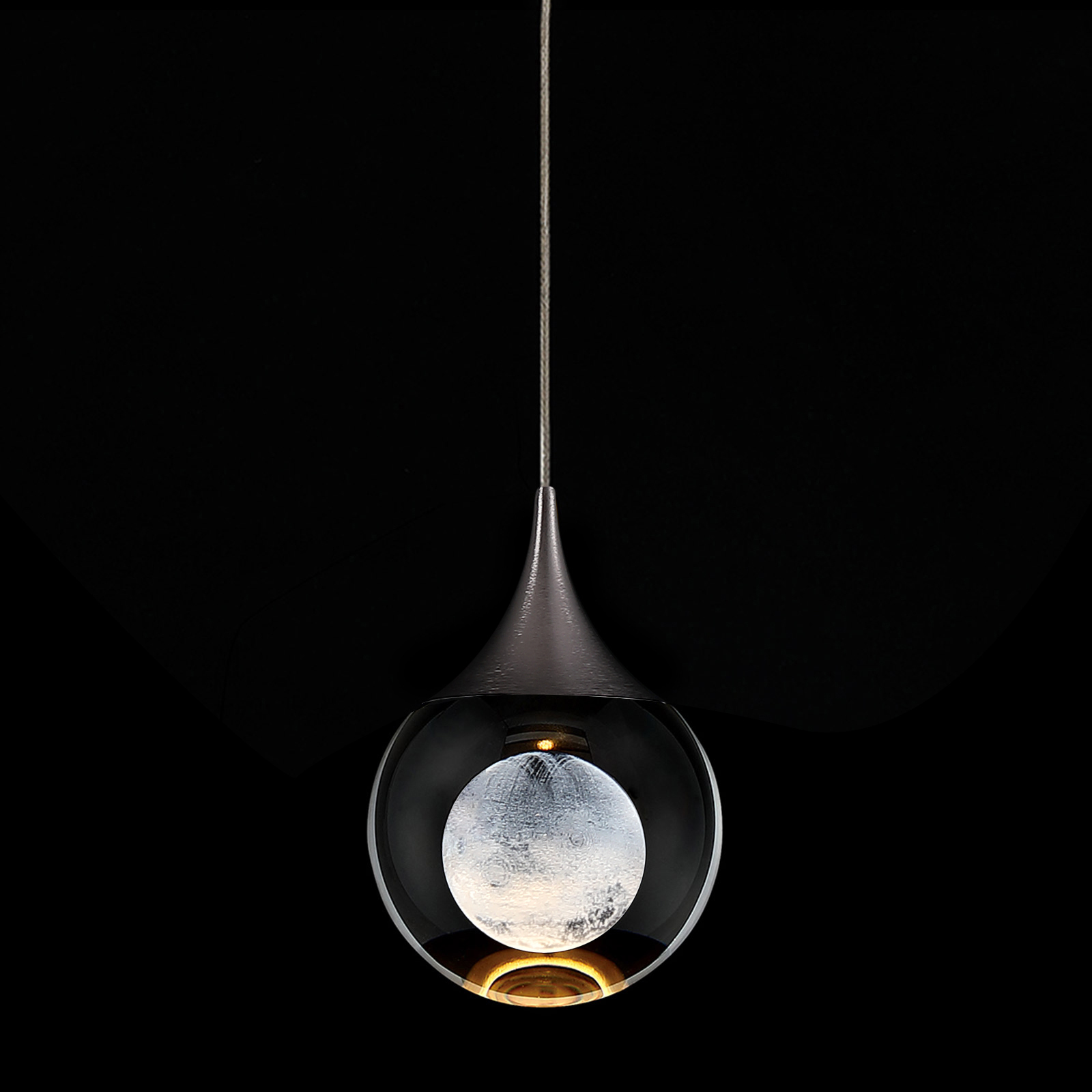 JoollySun Crystal Mini Pendant Light Tri-color