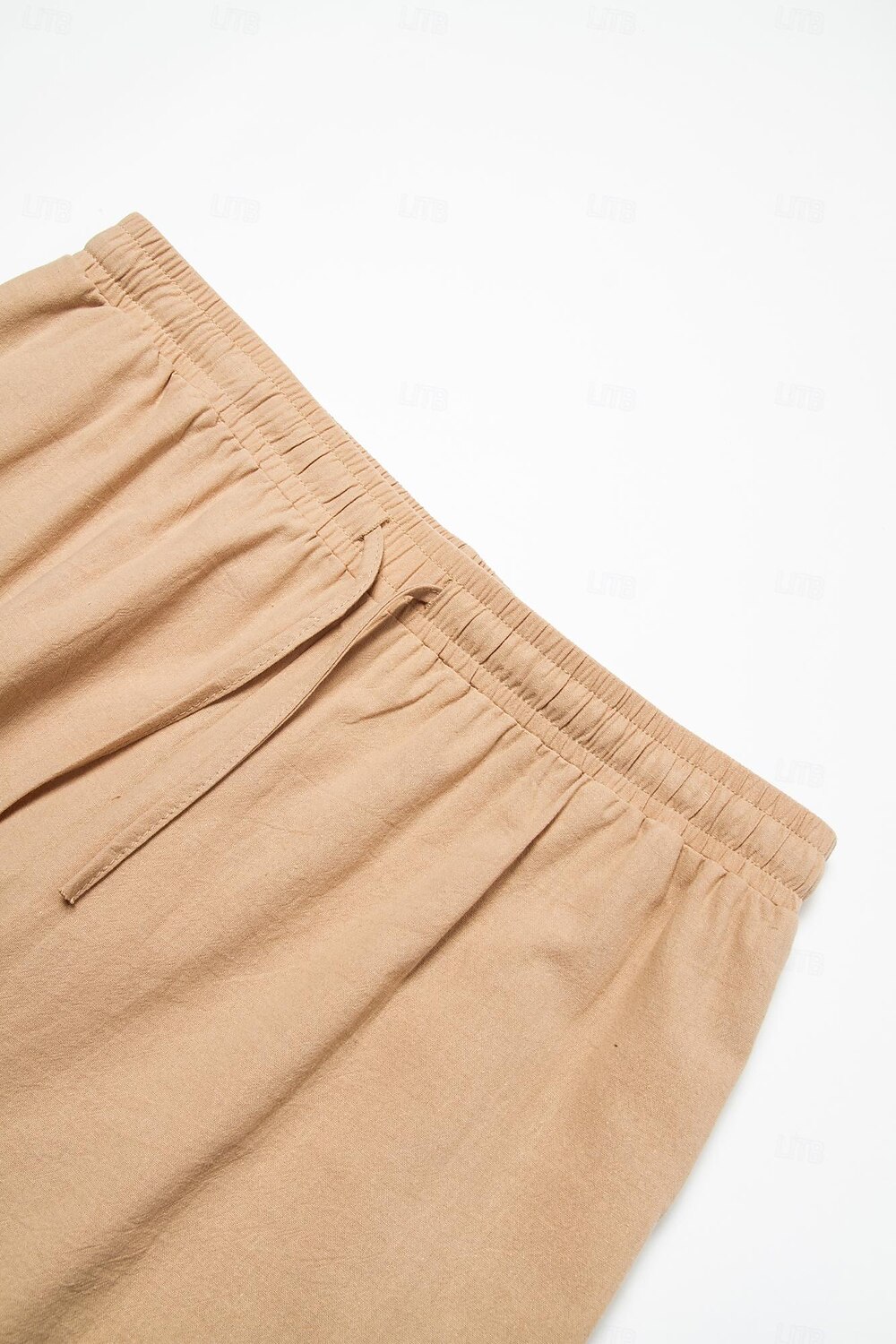 Men's Cargo Pants Linen Pants Trousers Summer Pants Drawstring Multi Pocket Straight Leg Plain Comfort Breathable Outdoor Daily Going out Linen / Cotton Blend Fashion Casual White