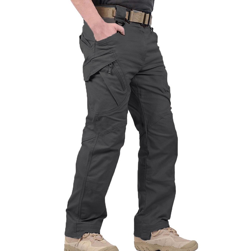 Men's Cargo Pants Cargo Trousers Combat Trousers Tactical Pants Solid Color Ripstop Breathable Going out Streetwear Designer Casual Black Green