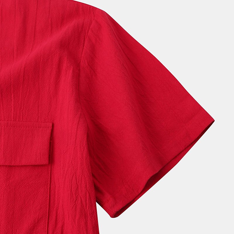 Men's Linen Shirt Summer Shirt Beach Shirt Light Pink White Light Green Short Sleeve Plain Turndown Summer Casual Hawaiian Clothing Apparel