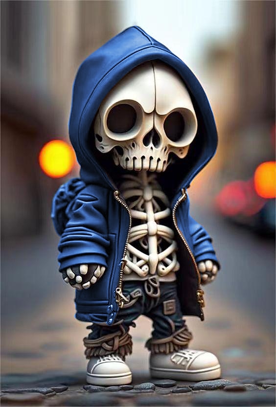 Halloween Skull Statues, Resin Skeleton Shelf Sitters, Sitting Figurines for Home Bookshelf and Table Edge, Decorative Crafts Ornaments for Skeleton Lovers