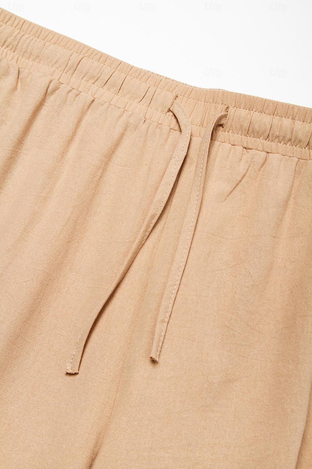 Men's Cargo Pants Linen Pants Trousers Summer Pants Drawstring Multi Pocket Straight Leg Plain Comfort Breathable Outdoor Daily Going out Linen / Cotton Blend Fashion Casual White