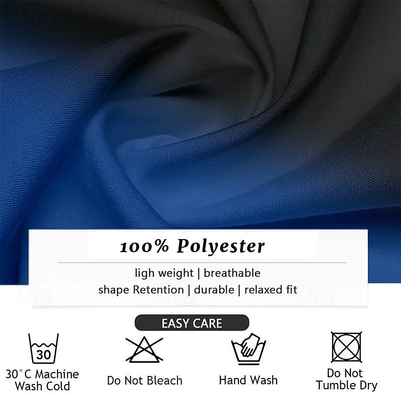 Houndstooth Business Casual Men's Shirt Button Up Shirt Summer Turndown Collared Shirts Long Sleeve Black, Red, Blue S, M, L Polyester Shirt