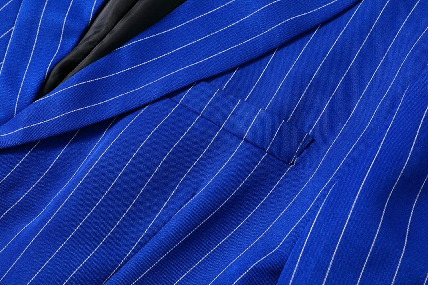 Men's Graduation Blazer Cocktail Attire Business Formal Evening Wedding Party Only tops Fashion Casual Summer Spring &  Fall Polyester Stripes Pocket Casual / Daily Single Breasted Blazer Black White