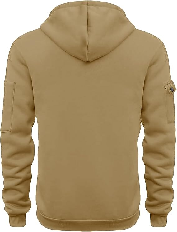 Men's Hoodie Quarter Zip Hoodie Black Wine Navy Blue Khaki Light Grey Hooded Plain Pocket Sports & Outdoor Daily Holiday Polyester Streetwear Basic Casual Spring &  Fall Clothing Apparel Hoodies