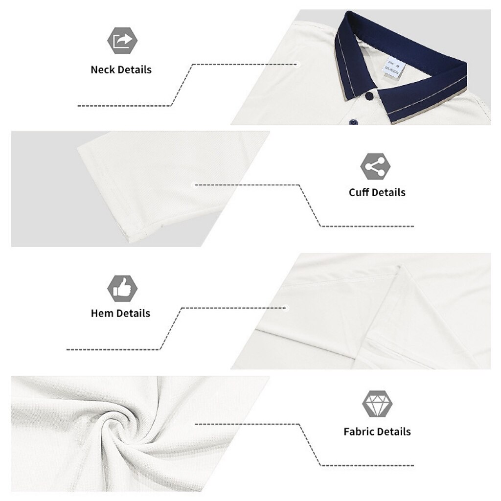 Men's Polo Shirts Golf Shirt Casual Street Lapel Long Sleeve Basic Modern Color Block Buttons Summer Spring Regular Fit Black White Light Green Dark Green Brown Khaki Polo Shirts