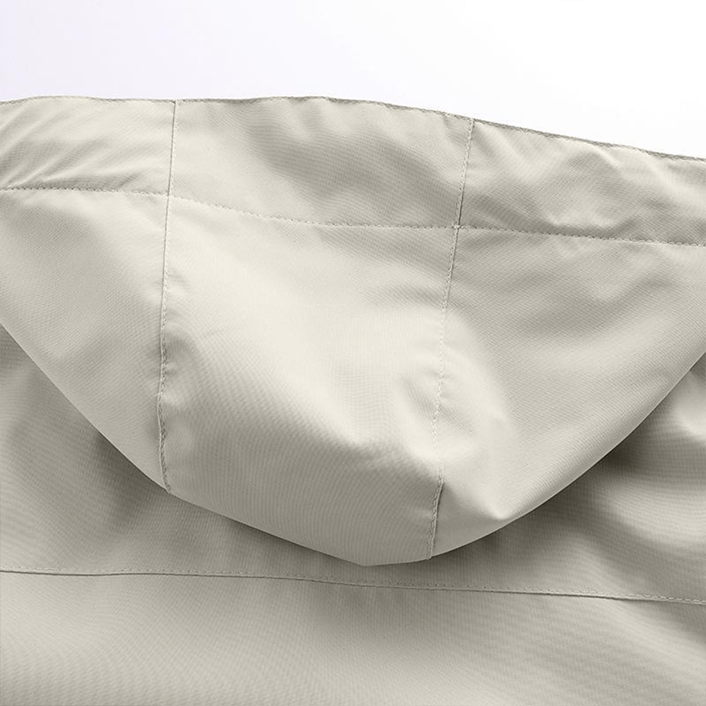 Men's Winter Coat Winter Jacket Sport Coat Raincoat Outdoor Camping & Hiking Waterproof Windbreaker Zipper Pocket Fall Winter Solid Color Fashion Streetwear Hooded Regular Wine Black White Army Green