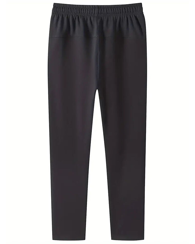 Men's Athletic Pants Jogging Pants Training Pants Pocket Elastic Waist Plain Comfort Sports Outdoor Sports Black Light Grey Micro-elastic