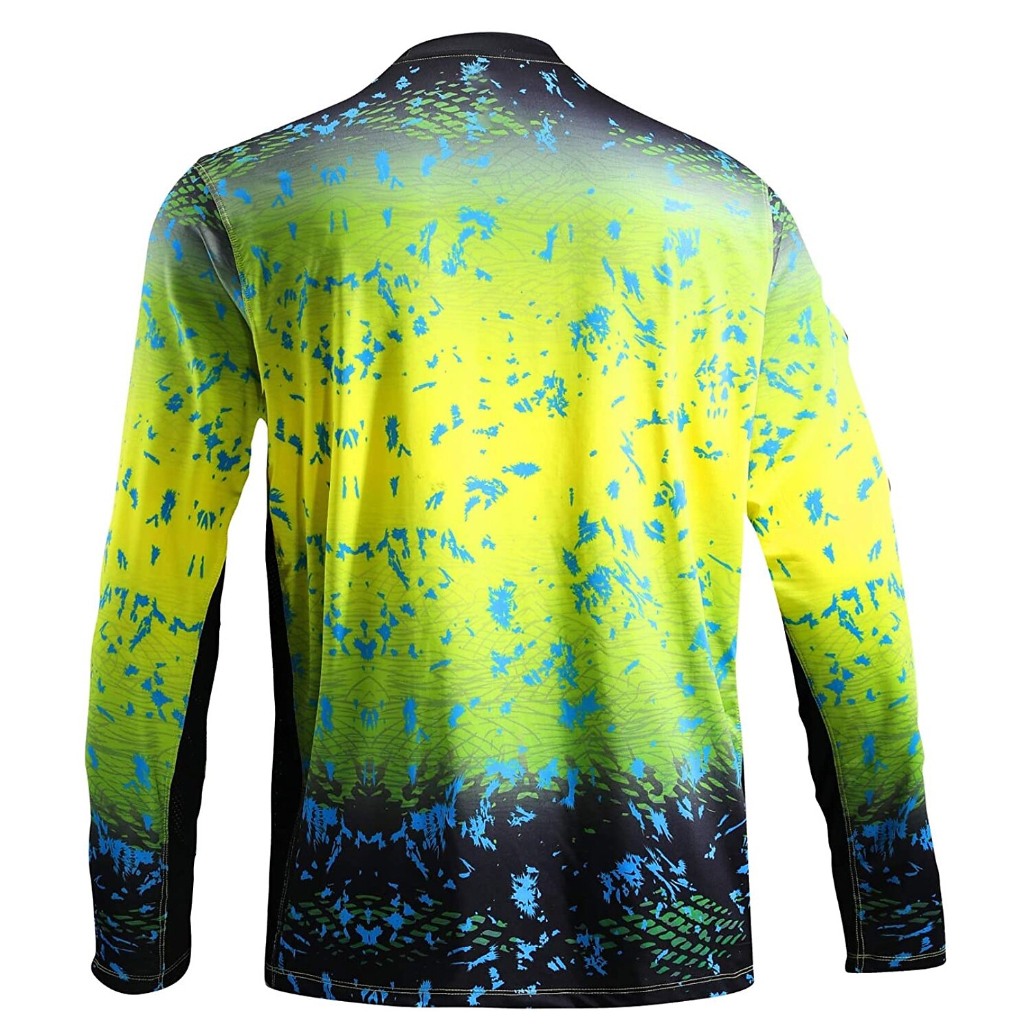 Men's Fishing Shirt Outdoor Long Sleeve UPF50+ UV Protection Breathable Quick Dry Lightweight Top Summer Spring Outdoor Fishing Yellow / Black Dark Gray Green Black