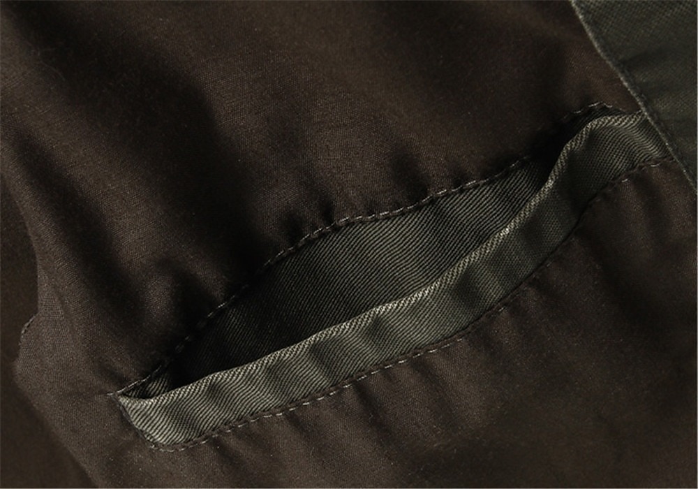 Men's Bomber Jacket Varsity Jacket Tactical Jacket Casual Wearable Multi Pocket Spring Fall Winter Cargo Military Style Stand Collar Regular Cotton Black Khaki Army Green Jacket