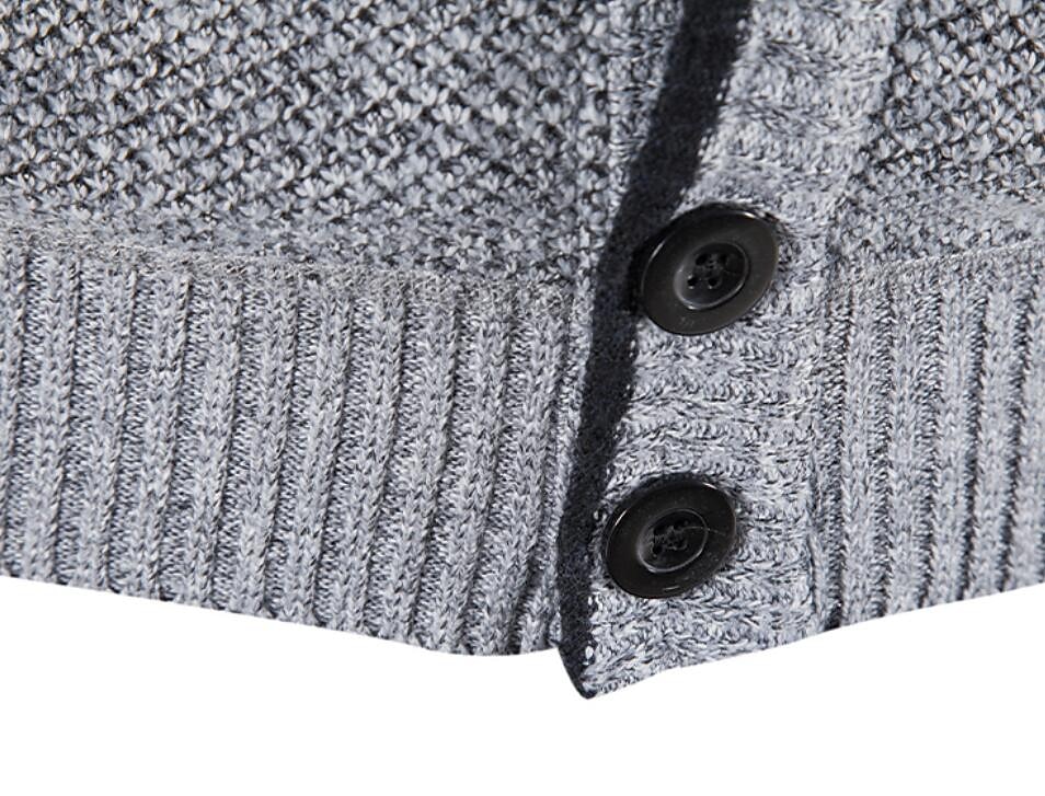 Men's Sweater Cardigan Fleece Sweater Knit Knitted Solid Color V Neck Stylish Daily Clothing Apparel Winter Red Blue S M L