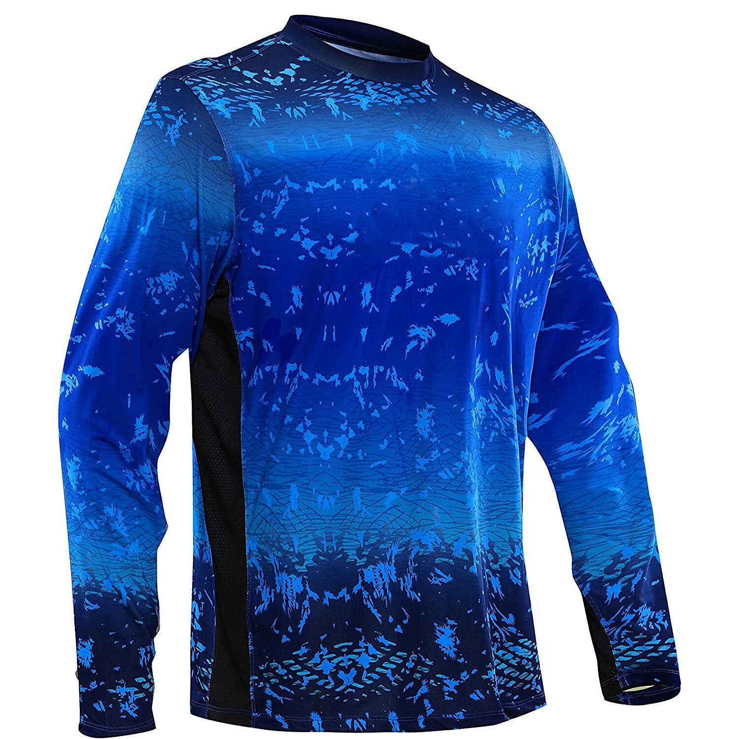 Men's Fishing Shirt Outdoor Long Sleeve UPF50+ UV Protection Breathable Quick Dry Lightweight Top Summer Spring Outdoor Fishing Yellow / Black Dark Gray Green Black